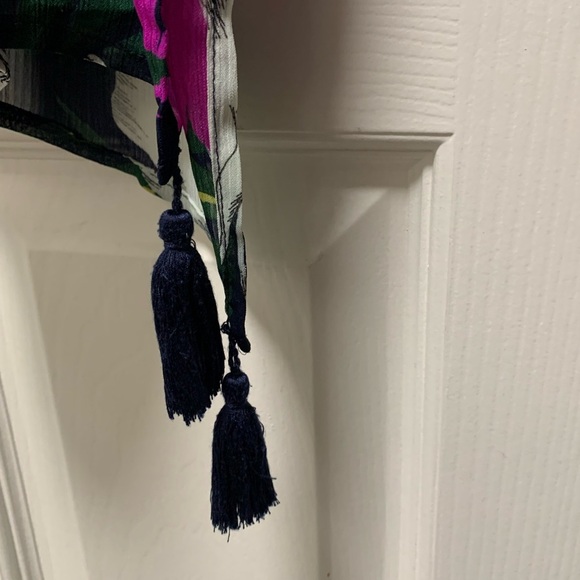 ❤B04-KONA SOL Lattice Back Kaftan swim Cover Up Dress M - Picture 3 of 5